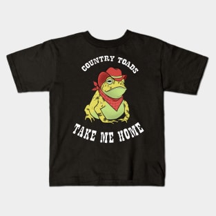 Country Toads Take Me Home Kids T-Shirt